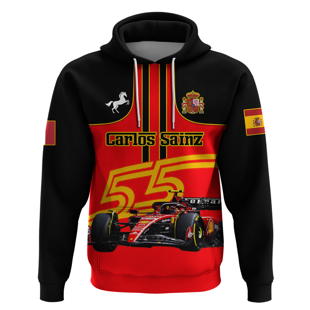 Personalised Carlos Sainz 55 Hoodie 2023 Singapore GP LT01