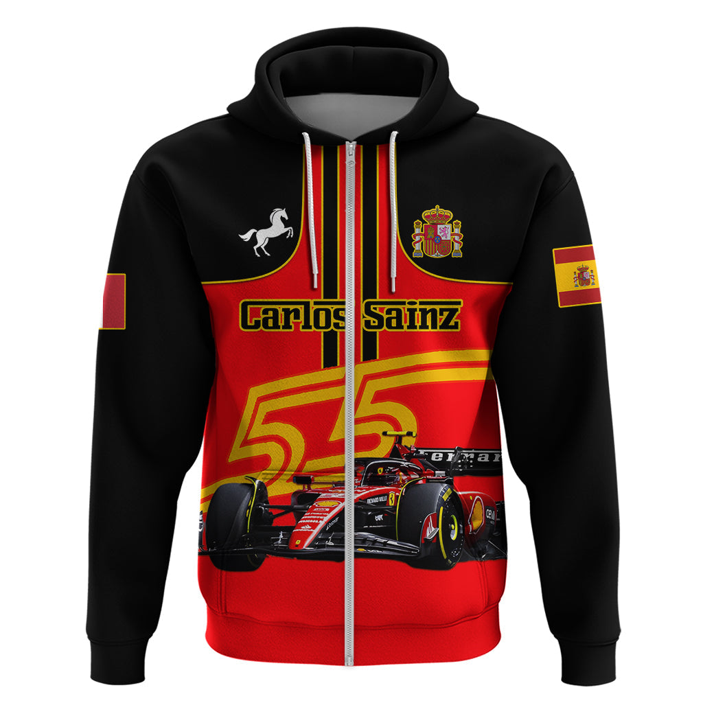 Personalised Carlos Sainz 55 Hoodie 2023 Singapore GP LT01