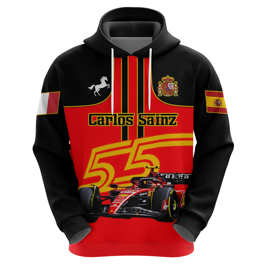 Personalised Carlos Sainz 55 Hoodie 2023 Singapore GP LT01