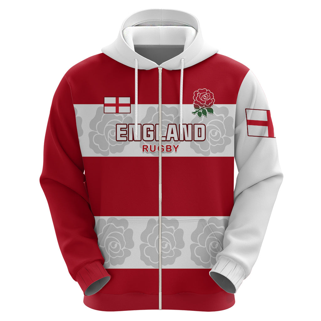Custom England Rugby Hoodie The Red Rose Champion World Cup 2023 LT01