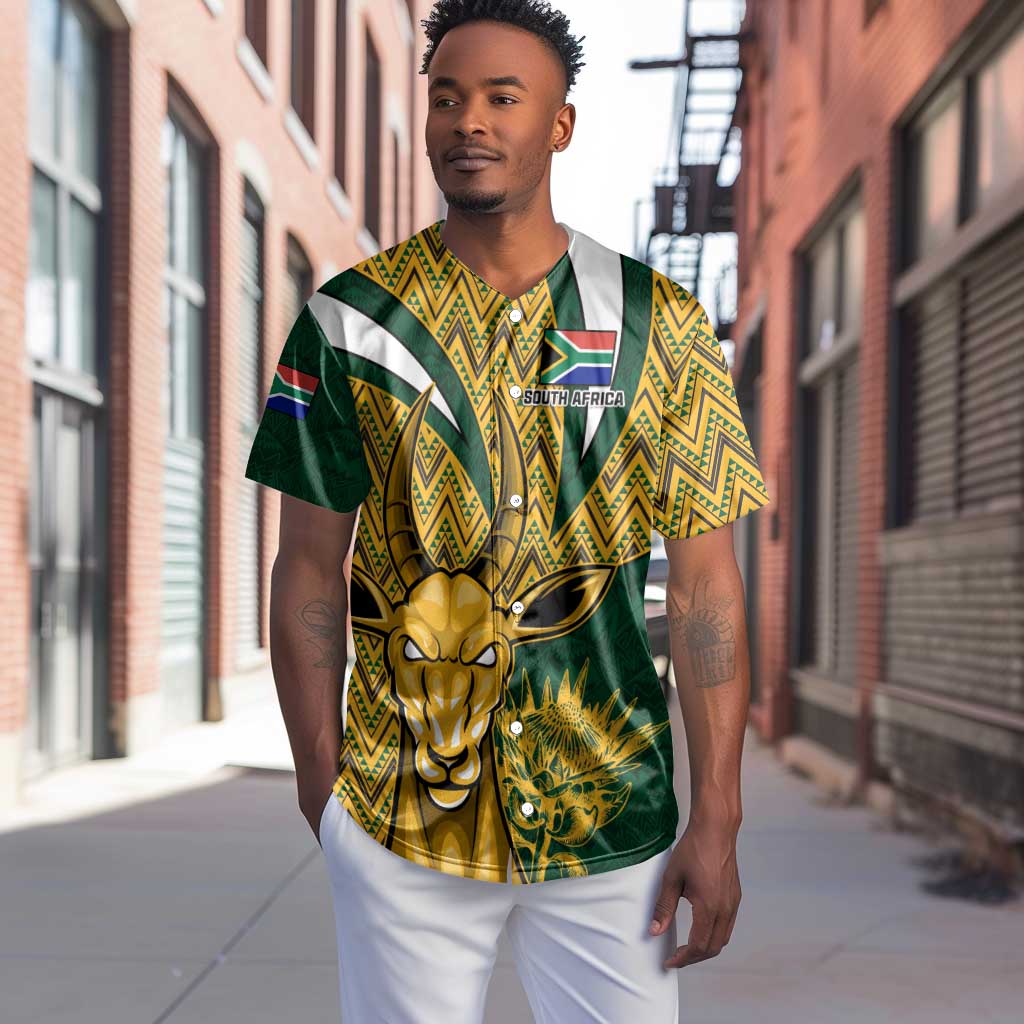 Custom South Africa Rugby Baseball Jersey - Come On Bokke, Champion World Cup LT01