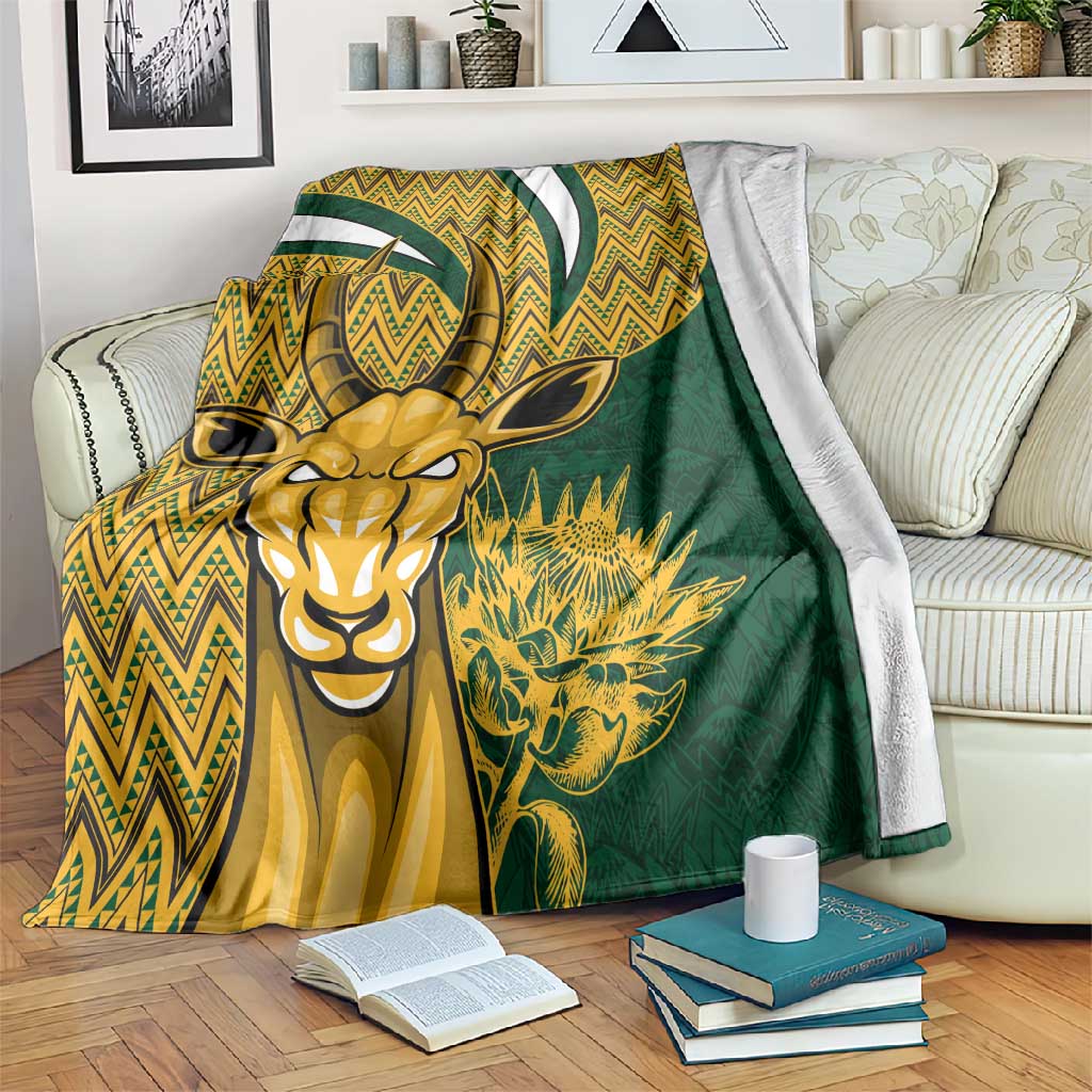 South Africa Rugby Blanket - Come On Bokke, Champion World Cup LT01