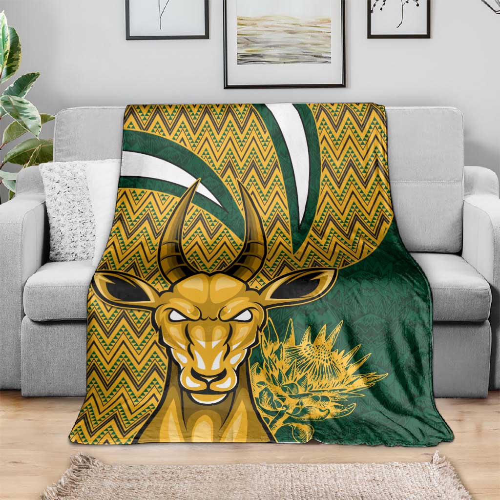 South Africa Rugby Blanket - Come On Bokke, Champion World Cup LT01