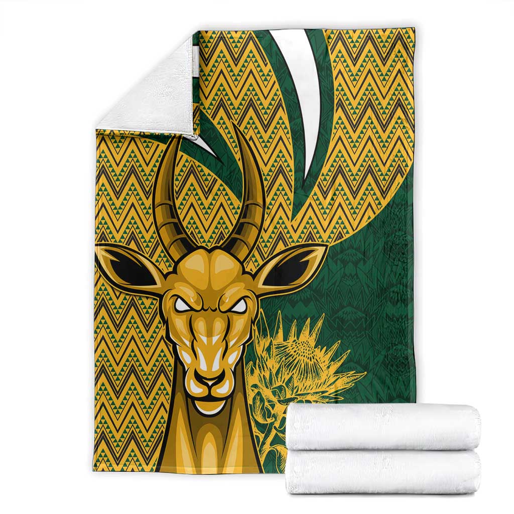 South Africa Rugby Blanket - Come On Bokke, Champion World Cup LT01