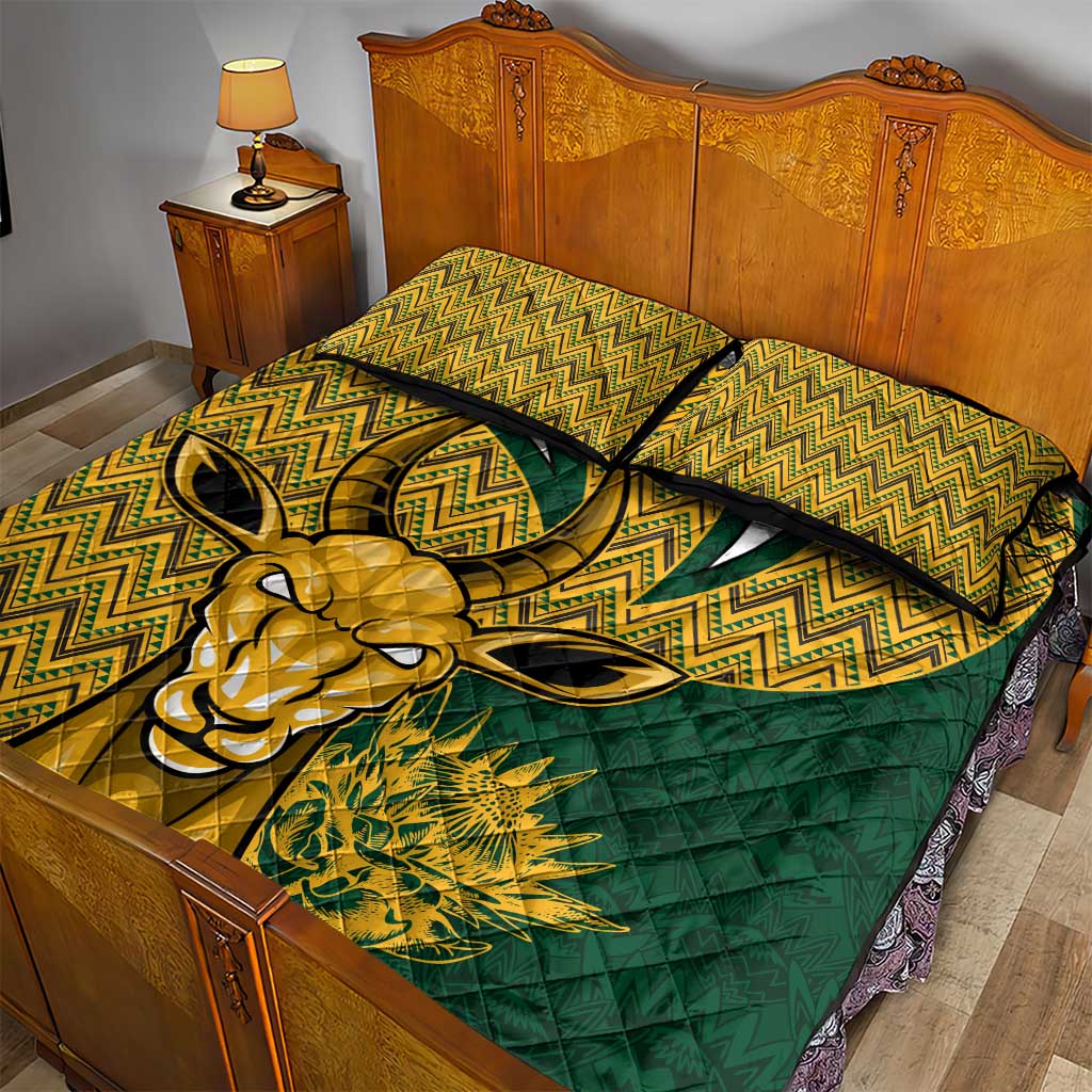 South Africa Rugby Quilt Bed Set - Come On Bokke, Champion World Cup LT01