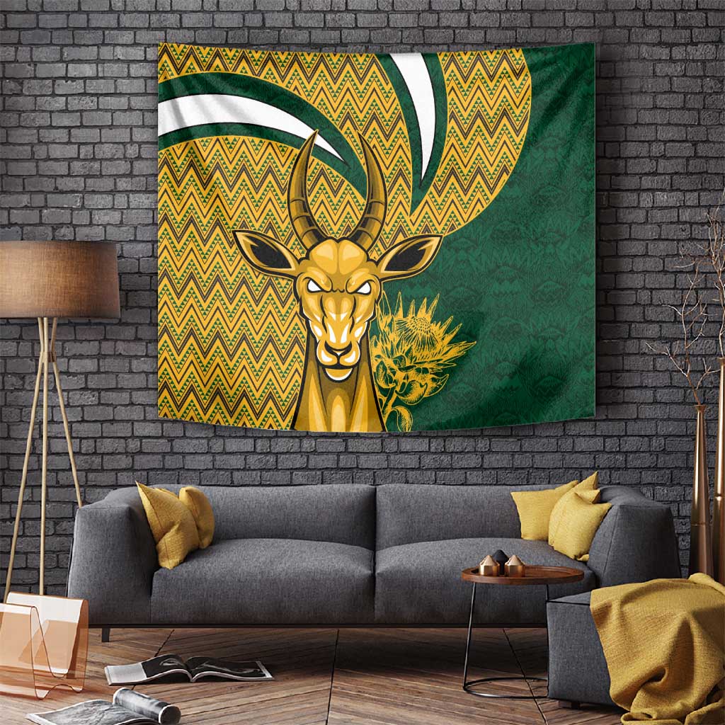 South Africa Rugby Tapestry - Come On Bokke, Champion World Cup LT01
