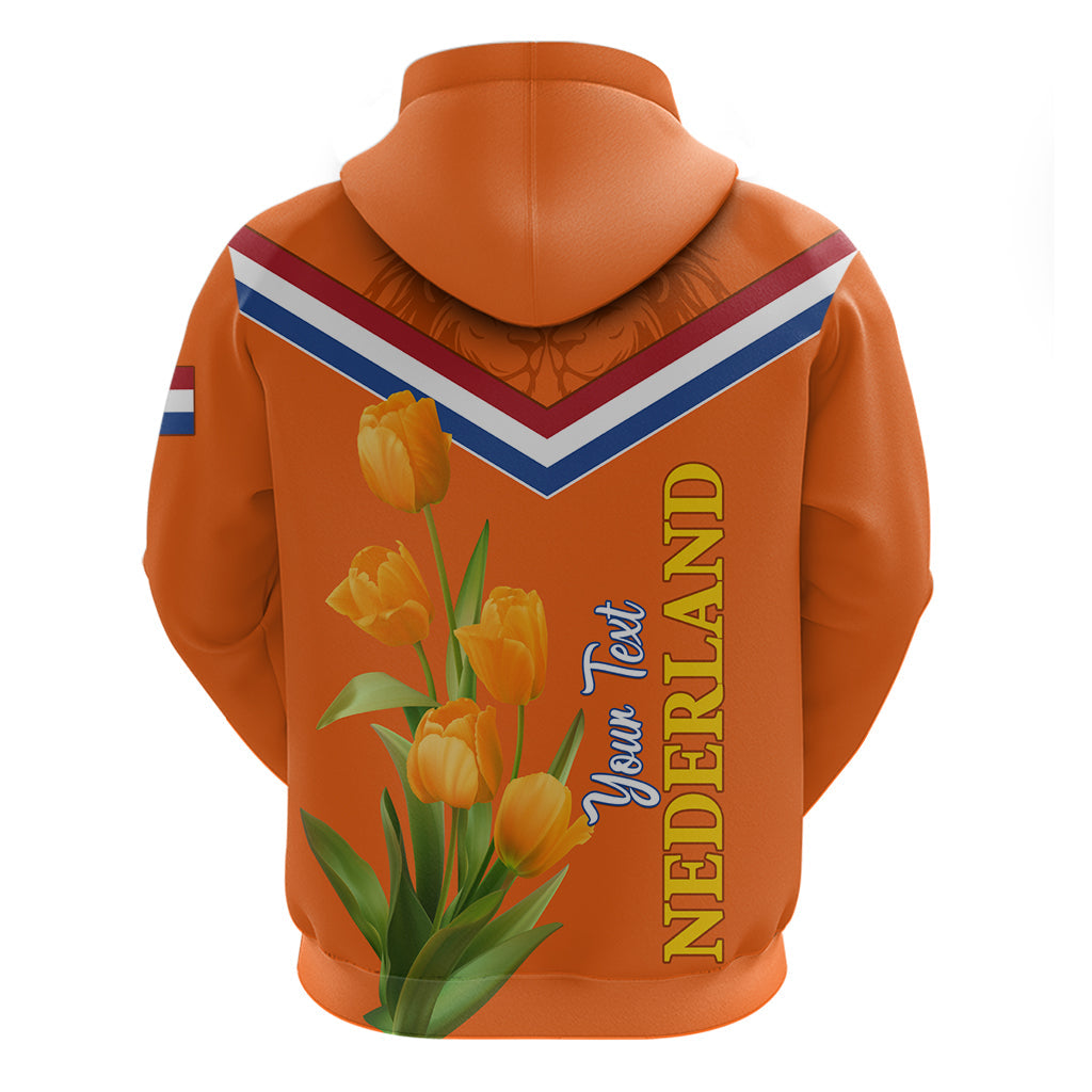 Netherlands Queen Day 2024 Hoodie Nederland Koningsdag Orange Tulips LT01