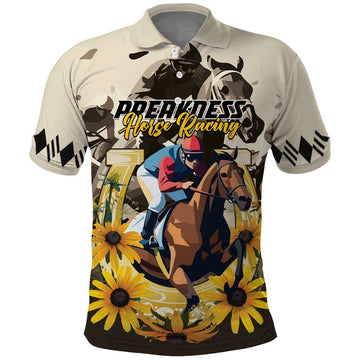 Personalized Preakness Horse Racing Polo Shirt Middle Jewel LT01