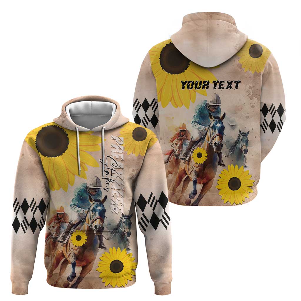 Personalized Preakness Horse Racing Hoodie Run for the Black Eyed Susans LT01