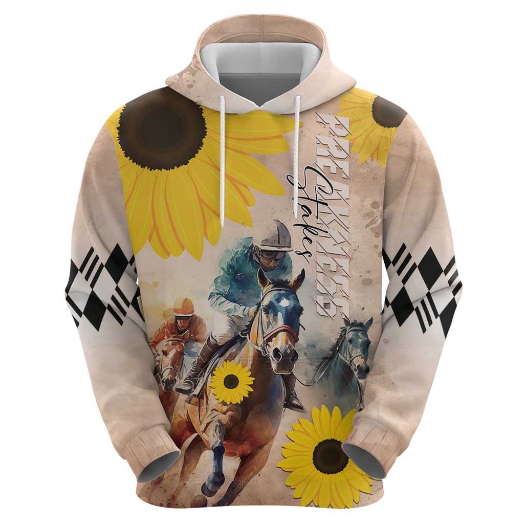 Personalized Preakness Horse Racing Hoodie Run for the Black Eyed Susans LT01