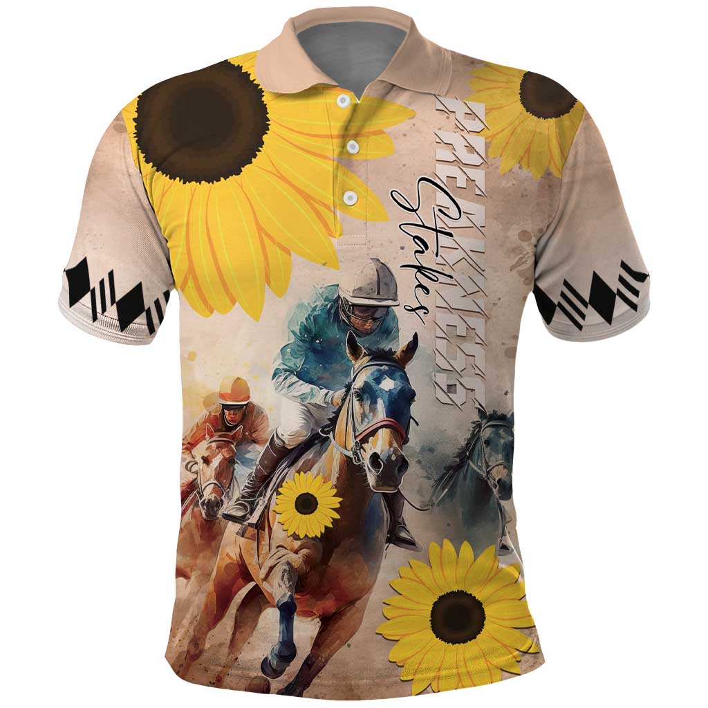 Personalized Preakness Horse Racing Polo Shirt Run for the Black Eyed Susans LT01
