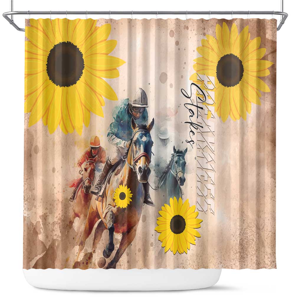 Preakness Horse Racing Shower Curtain Run for the Black Eyed Susans LT01