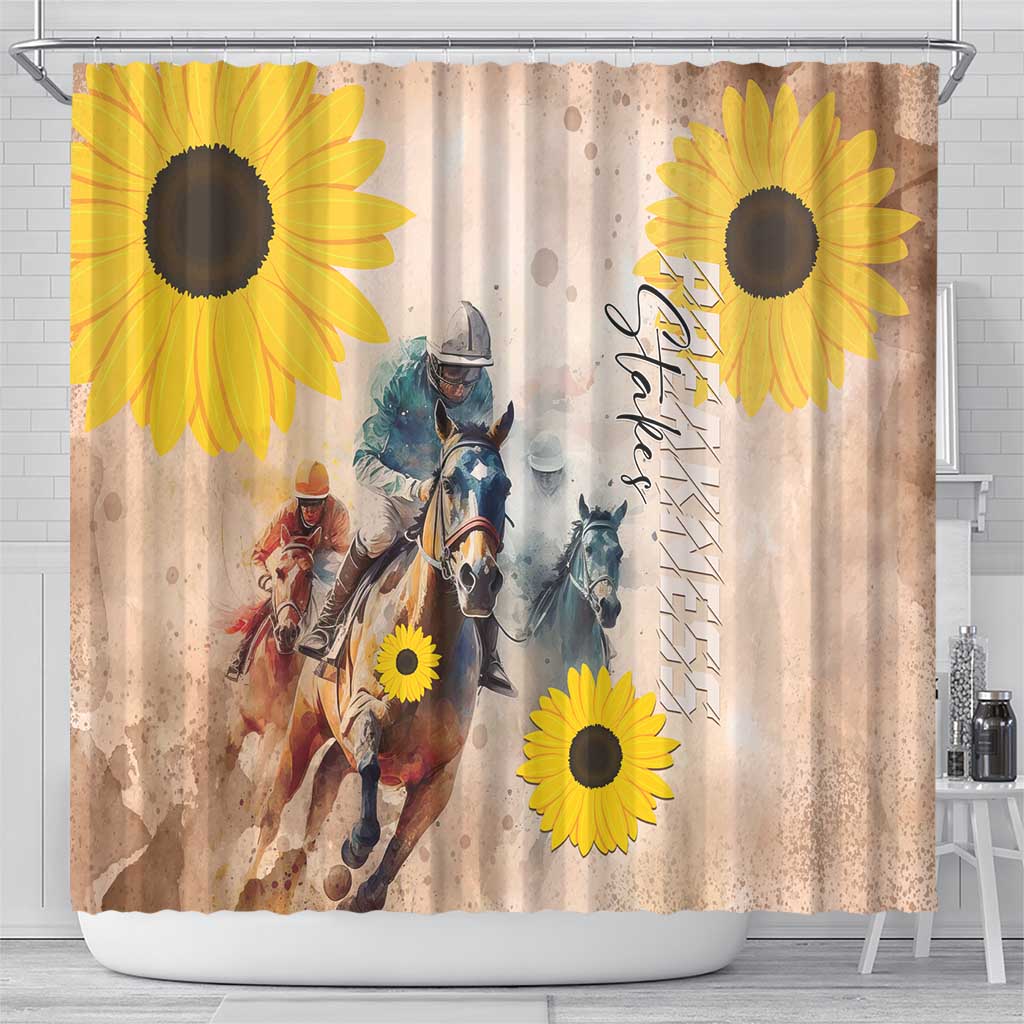 Preakness Horse Racing Shower Curtain Run for the Black Eyed Susans LT01
