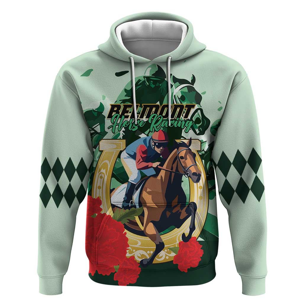 Personalized Belmont Horse Racing Hoodie The Test of the Champion LT01