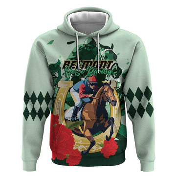 Personalized Belmont Horse Racing Hoodie The Test of the Champion LT01