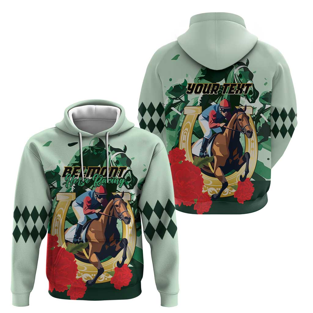 Personalized Belmont Horse Racing Hoodie The Test of the Champion LT01