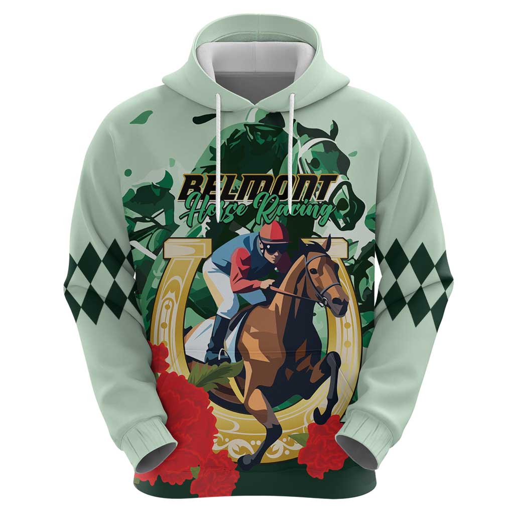 Personalized Belmont Horse Racing Hoodie The Test of the Champion LT01