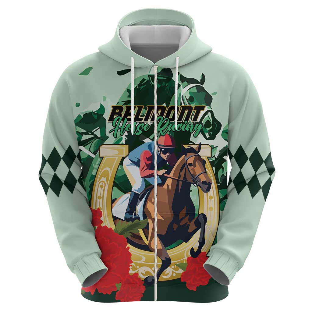 Personalized Belmont Horse Racing Hoodie The Test of the Champion LT01