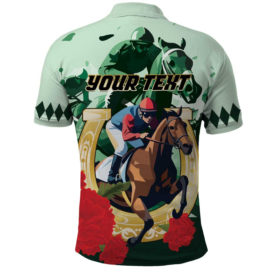 Personalized Belmont Horse Racing Polo Shirt The Test of the Champion LT01