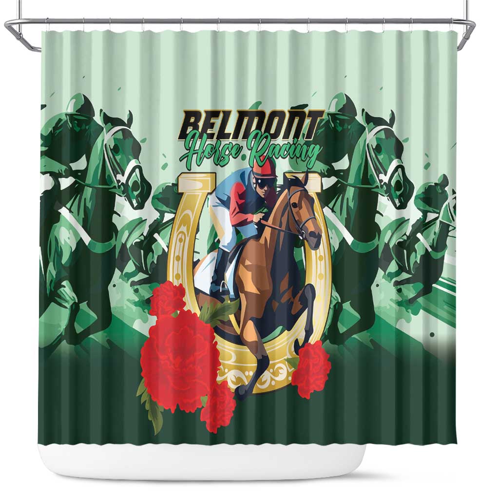 Belmont Horse Racing Shower Curtain The Test of the Champion LT01