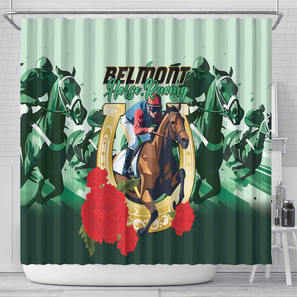 Belmont Horse Racing Shower Curtain The Test of the Champion LT01