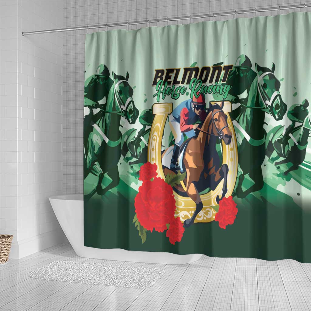 Belmont Horse Racing Shower Curtain The Test of the Champion LT01