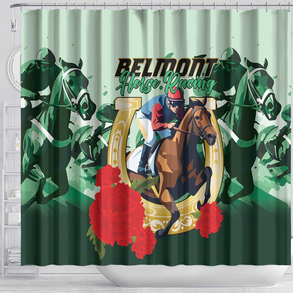 Belmont Horse Racing Shower Curtain The Test of the Champion LT01