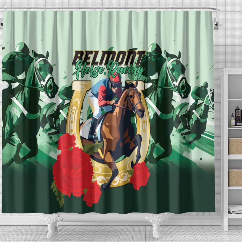 Belmont Horse Racing Shower Curtain The Test of the Champion LT01