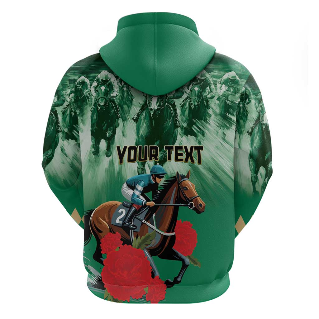 Personalized Belmont Horse Racing Hoodie Run for the Carnations LT01