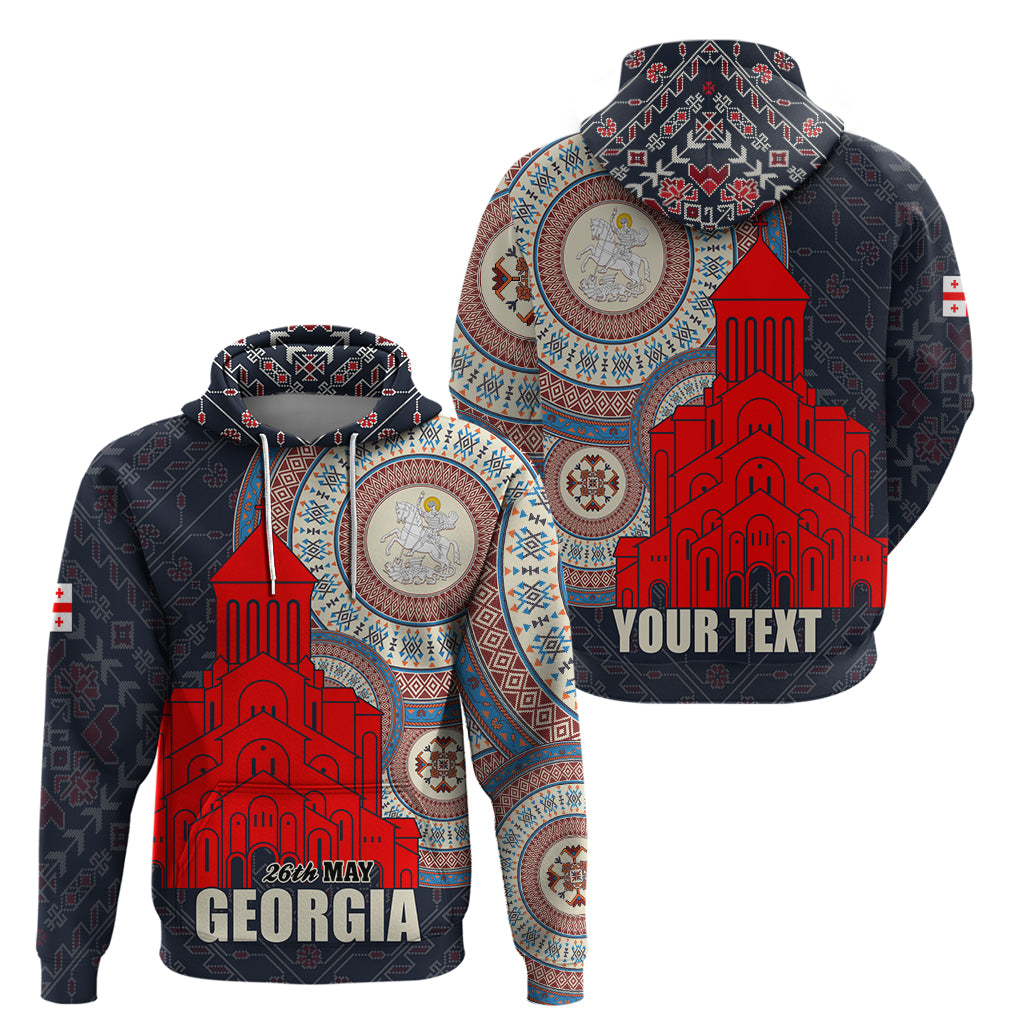 Georgia Independence Day Hoodie Holy Trinity Cathedral of Tbilisi LT01