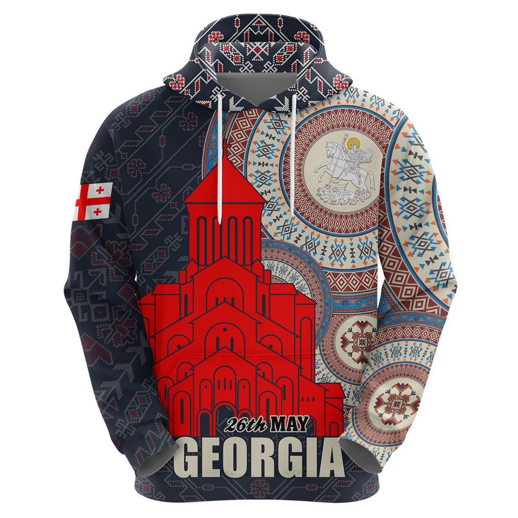 Georgia Independence Day Hoodie Holy Trinity Cathedral of Tbilisi LT01