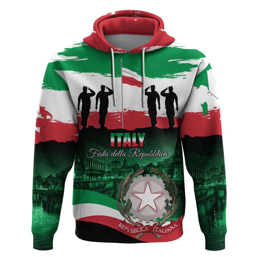 Italy Republic Day Hoodie Festa della Repubblica LT01