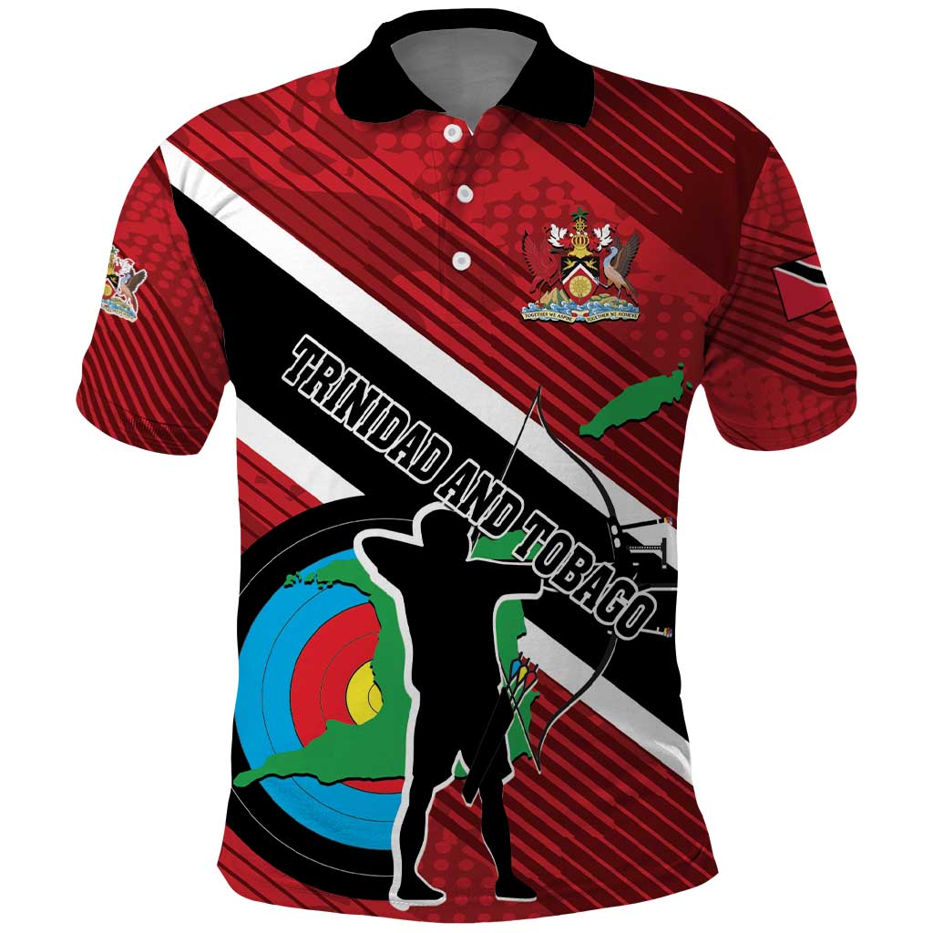 Personalized Trinidad and Tobago Archery Polo Shirt Archery On The Move LT01