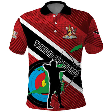 Personalized Trinidad and Tobago Archery Polo Shirt Archery On The Move LT01