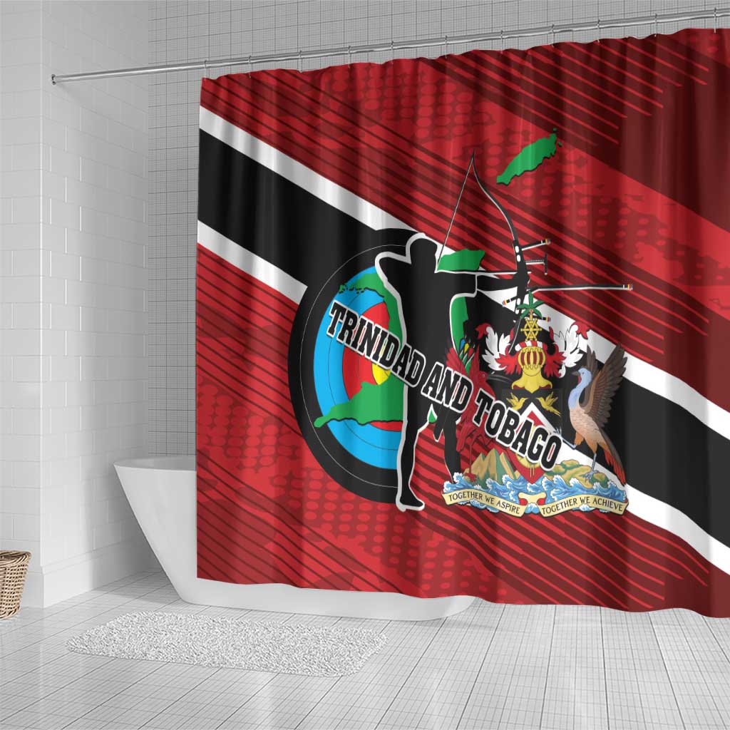 Trinidad and Tobago Archery Shower Curtain Archery On The Move LT01