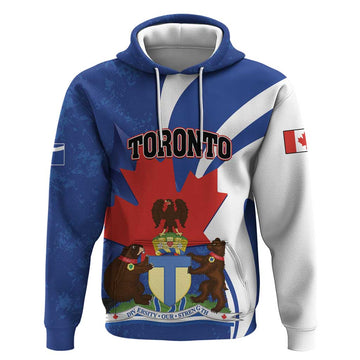 Personalised Canada Toronto Hoodie Maple Leaf Diversity Our Strength LT01