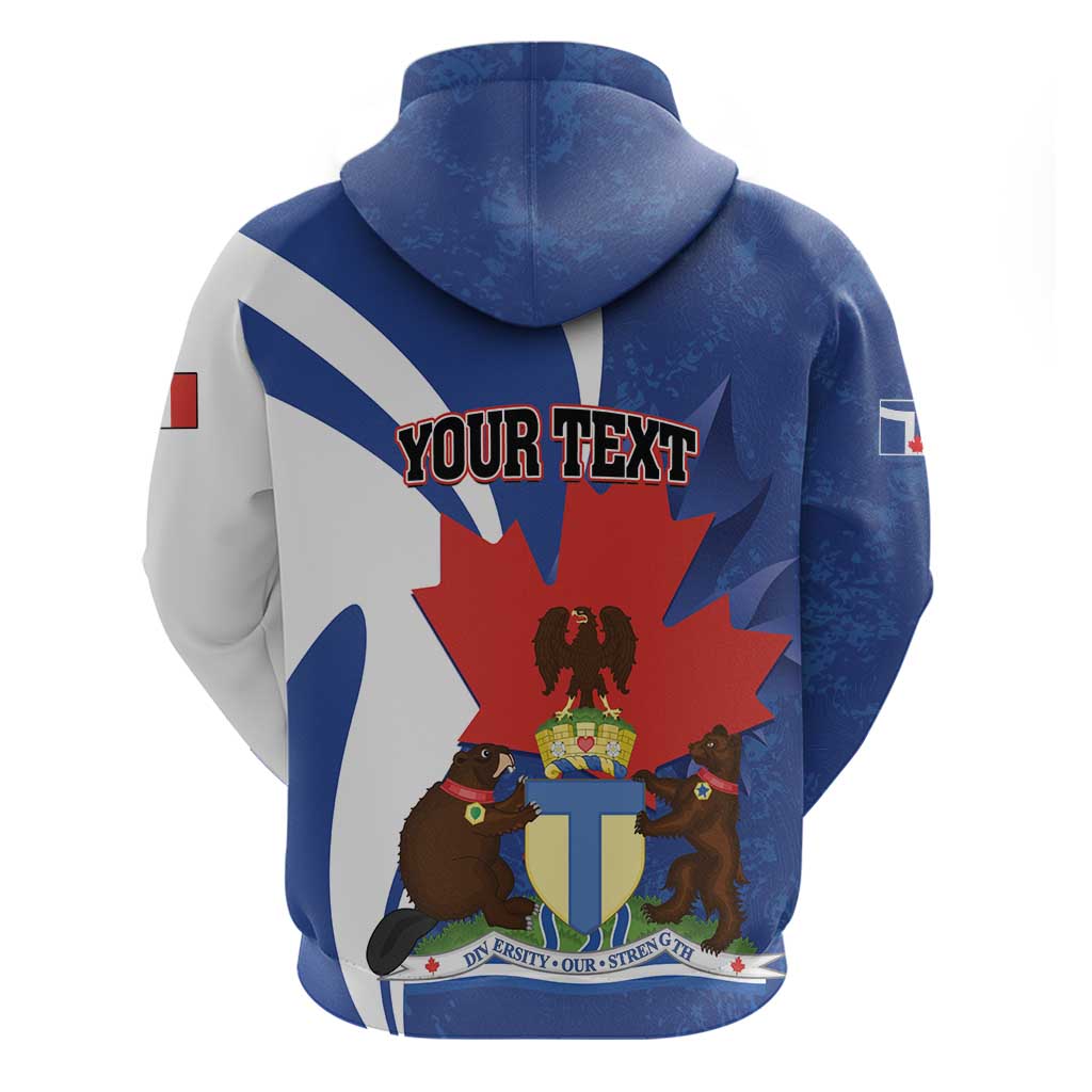 Personalised Canada Toronto Hoodie Maple Leaf Diversity Our Strength LT01
