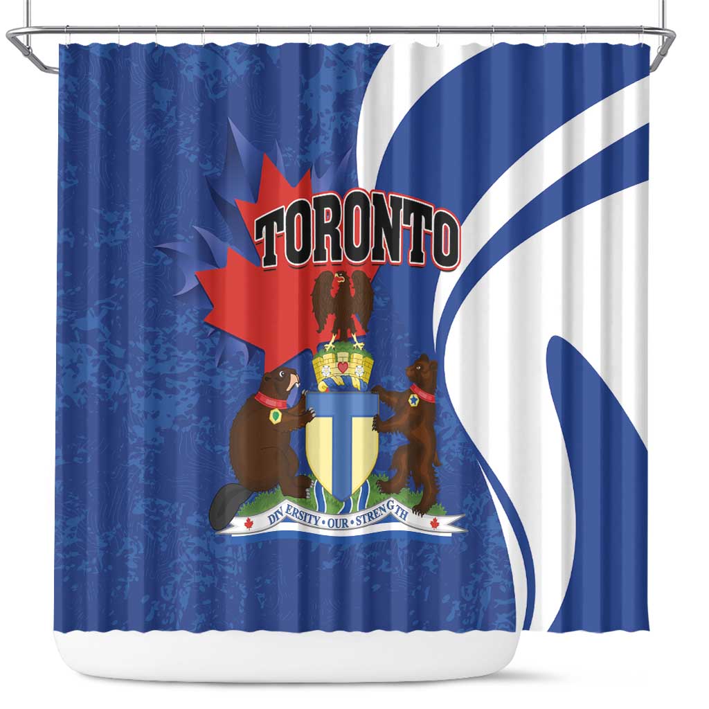 Canada Toronto Shower Curtain Maple Leaf Diversity Our Strength LT01