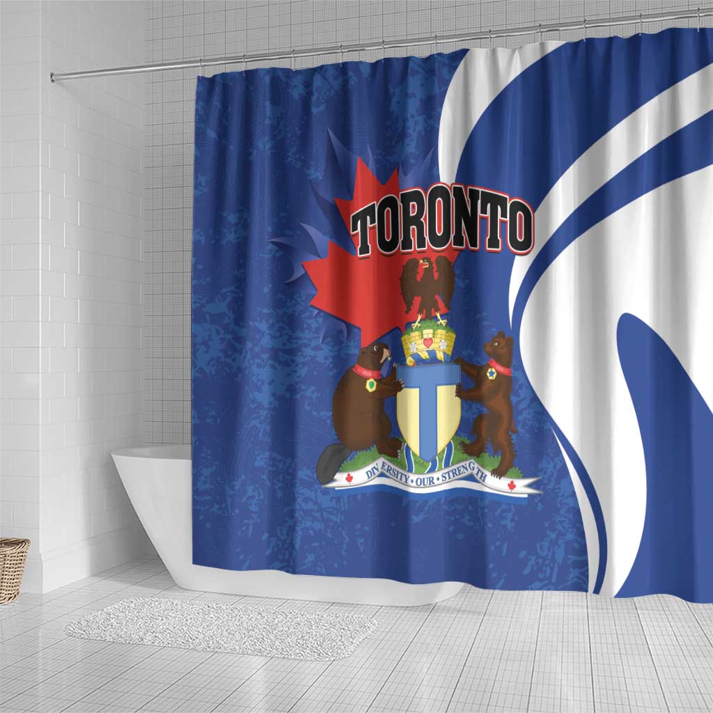 Canada Toronto Shower Curtain Maple Leaf Diversity Our Strength LT01