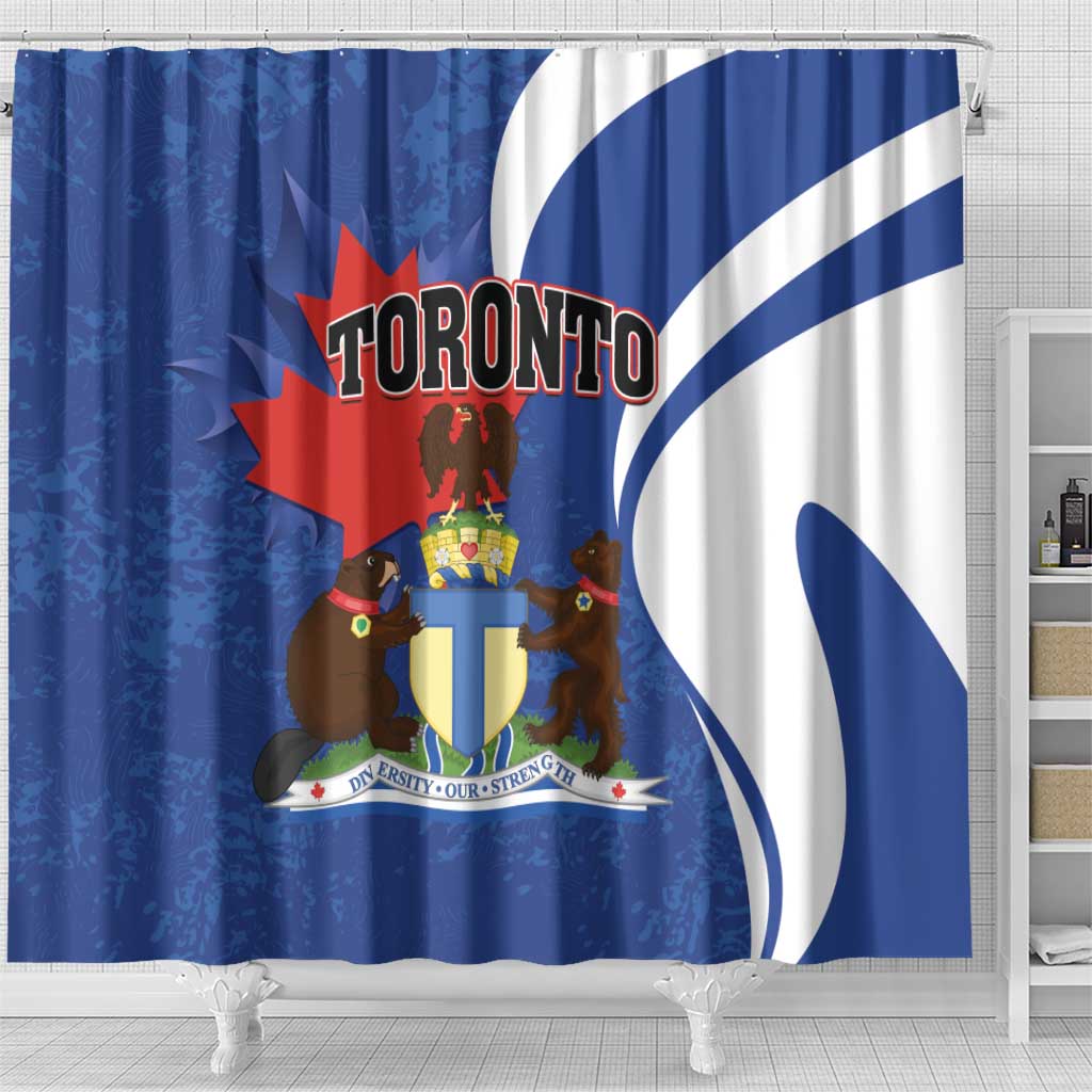 Canada Toronto Shower Curtain Maple Leaf Diversity Our Strength LT01