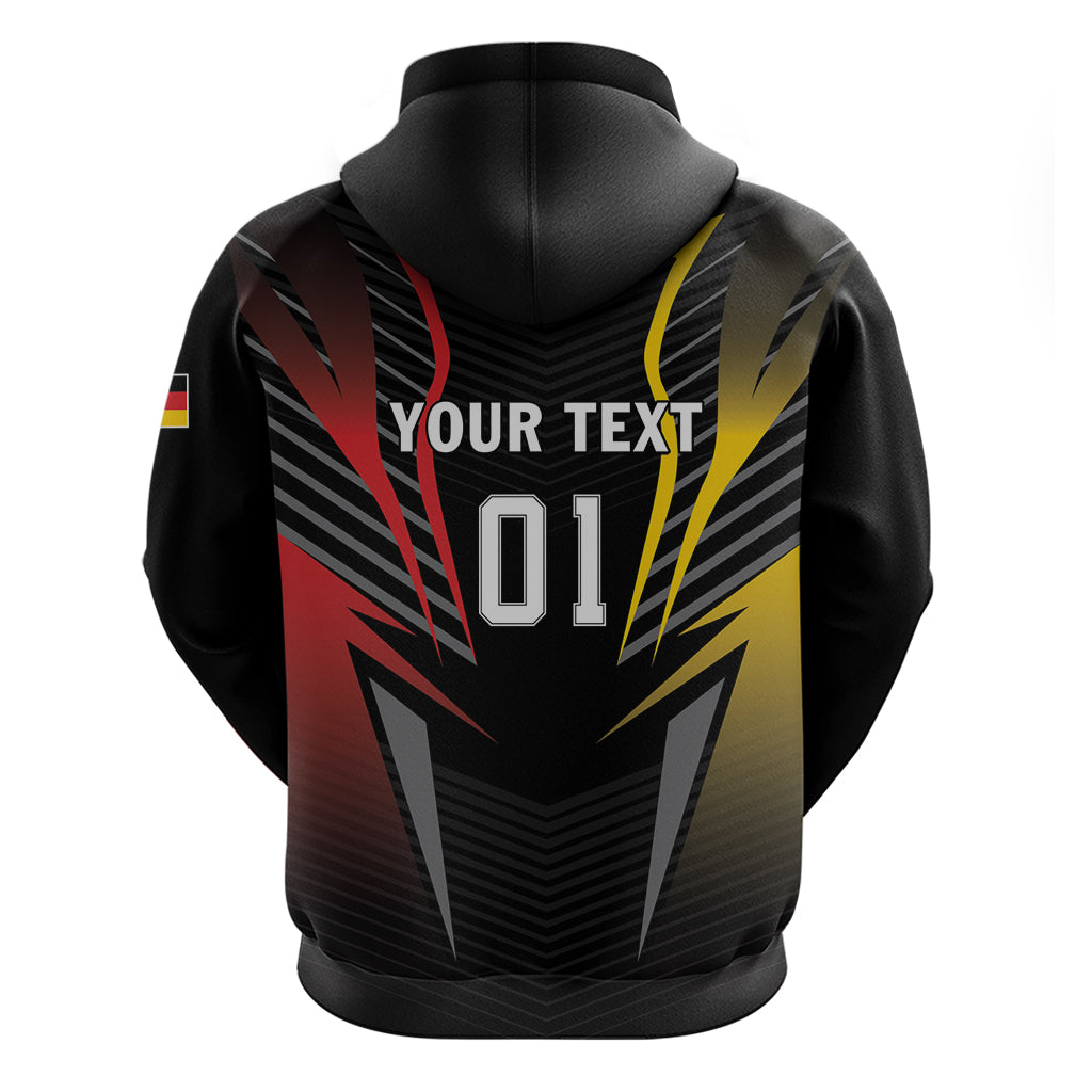 Personalized Germany 2024 Football Hoodie DFB Team Black Version LT01