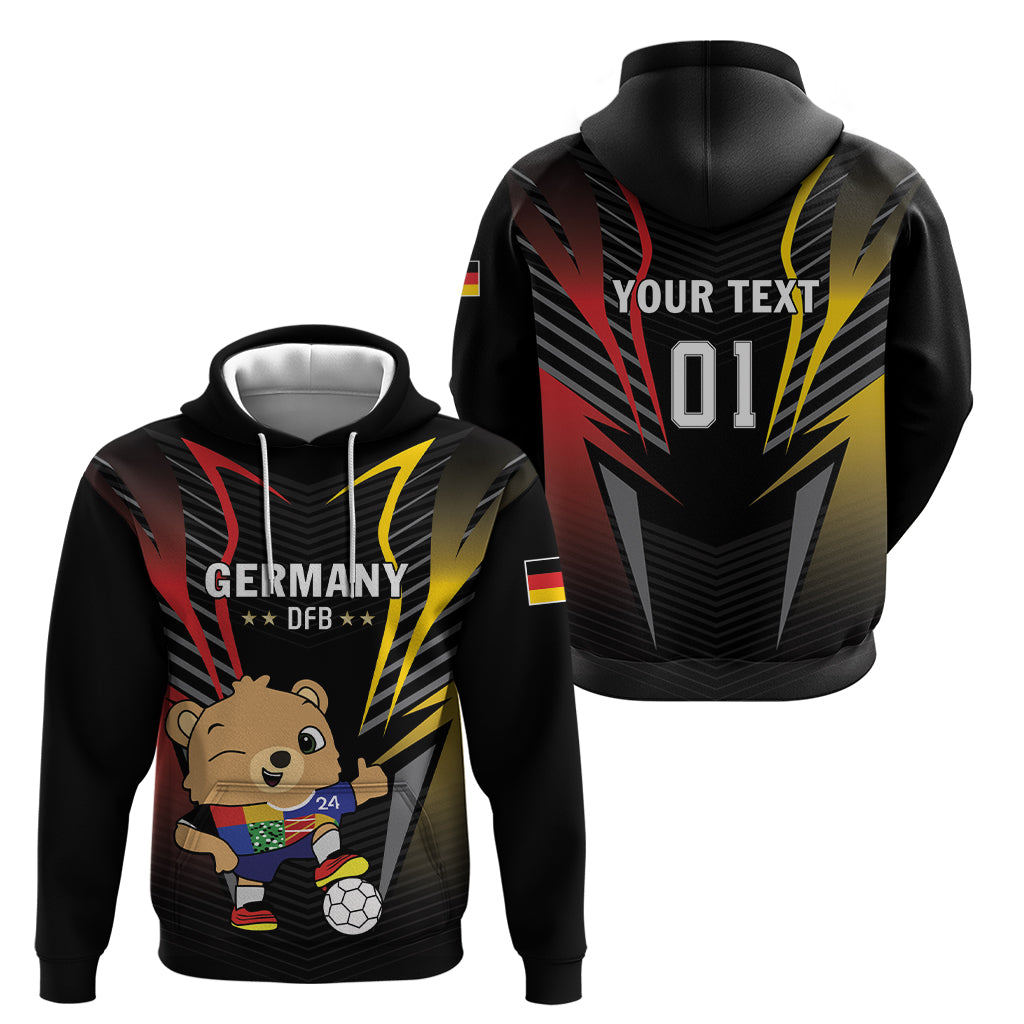 Personalized Germany 2024 Football Hoodie DFB Team Black Version LT01