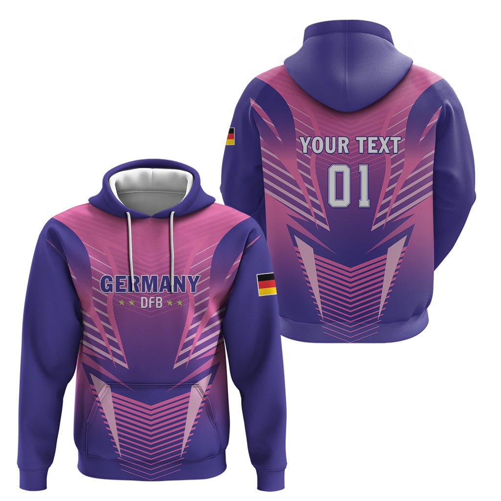 Personalized Germany 2024 Football Hoodie DFB Team Pink Version LT01