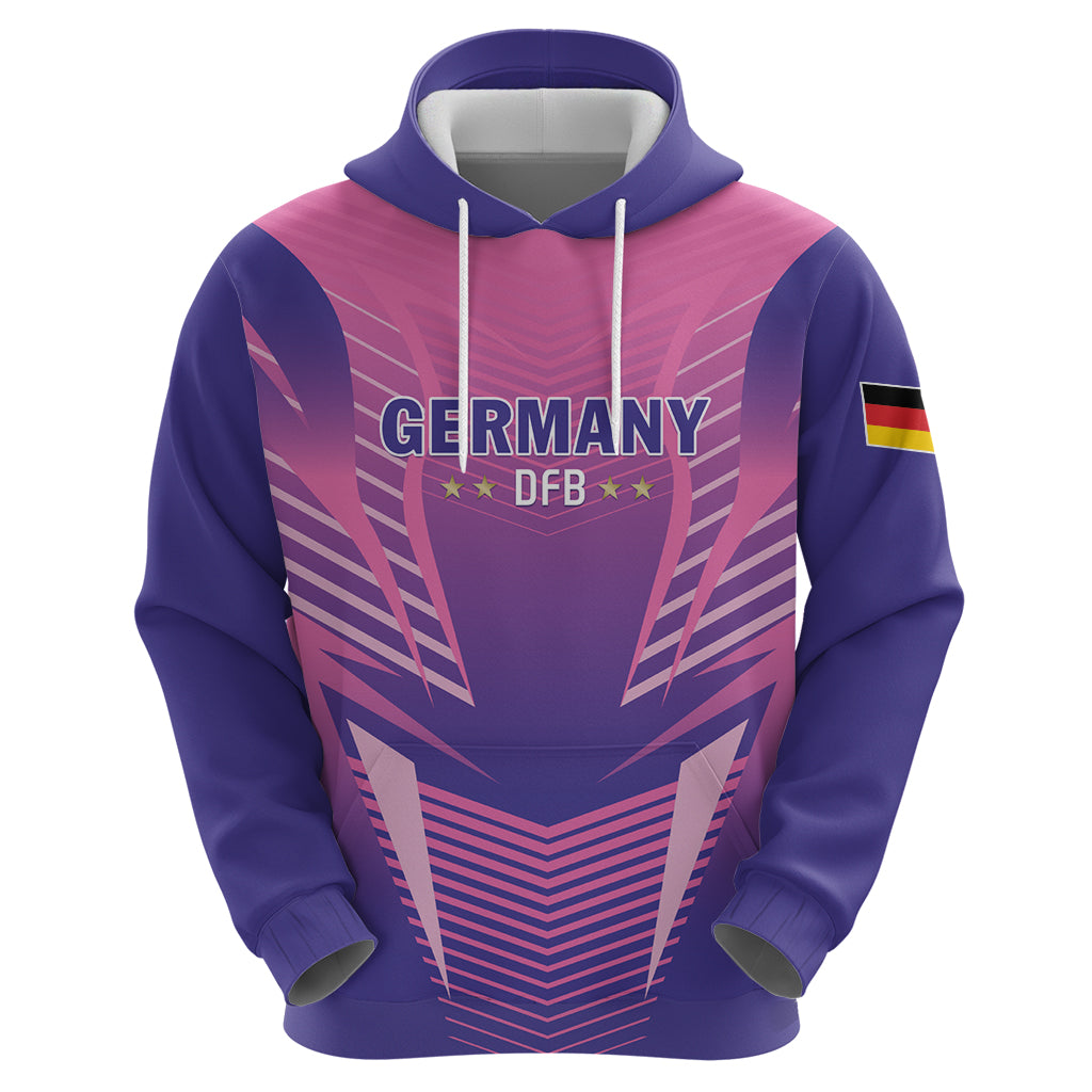 Personalized Germany 2024 Football Hoodie DFB Team Pink Version LT01