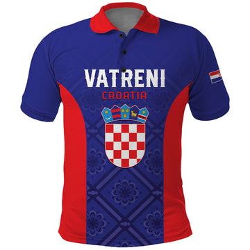 Personalized Croatia 2024 Football Polo Shirt Hrvatska Vatreni LT01