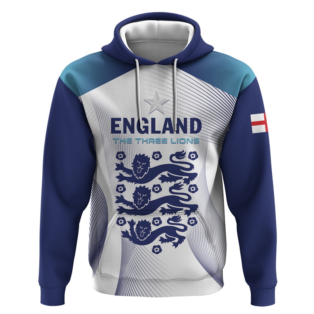 Personalized England 2024 Football Hoodie Come On The Three Lions LT01