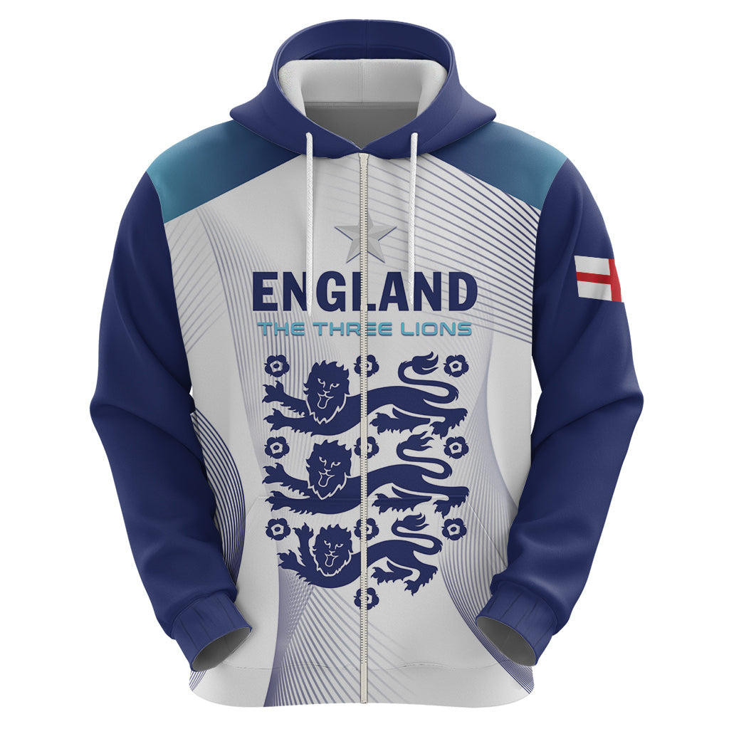 Personalized England 2024 Football Hoodie Come On The Three Lions LT01