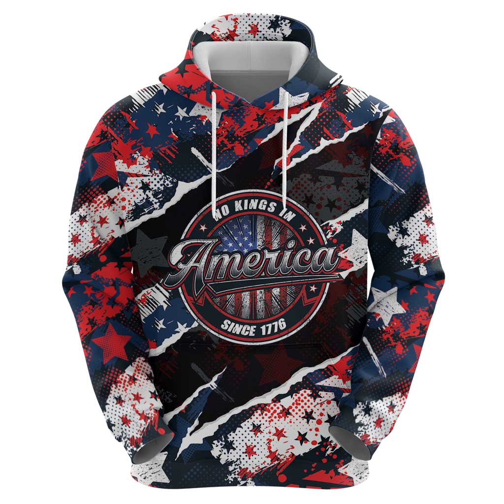 No Kings In America Since 1776 Hoodie Grunge Style LT01