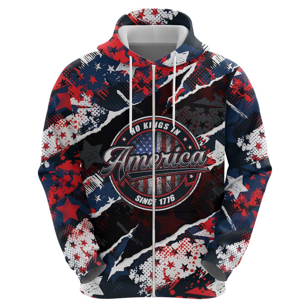 No Kings In America Since 1776 Hoodie Grunge Style LT01