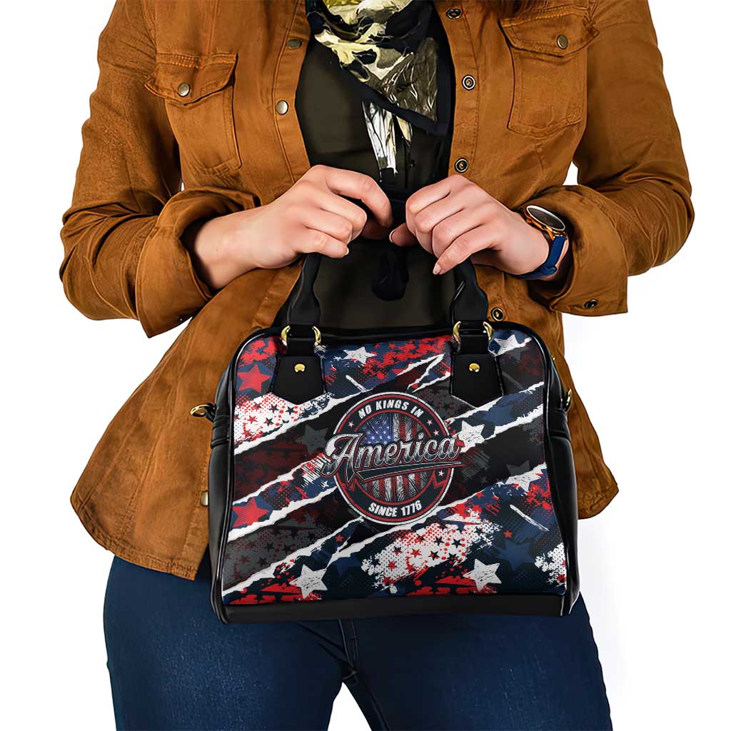 No Kings In America Since 1776 Shoulder Handbag Grunge Style LT01